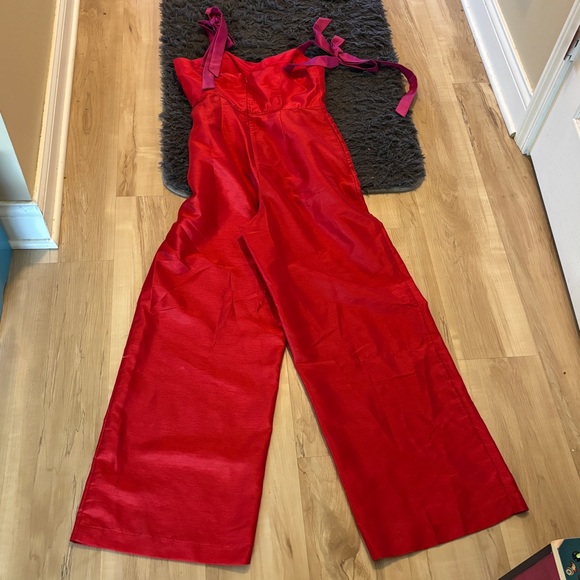 Anthropologie Hutch Red and Pink Jumpsuit - Picture 8 of 8